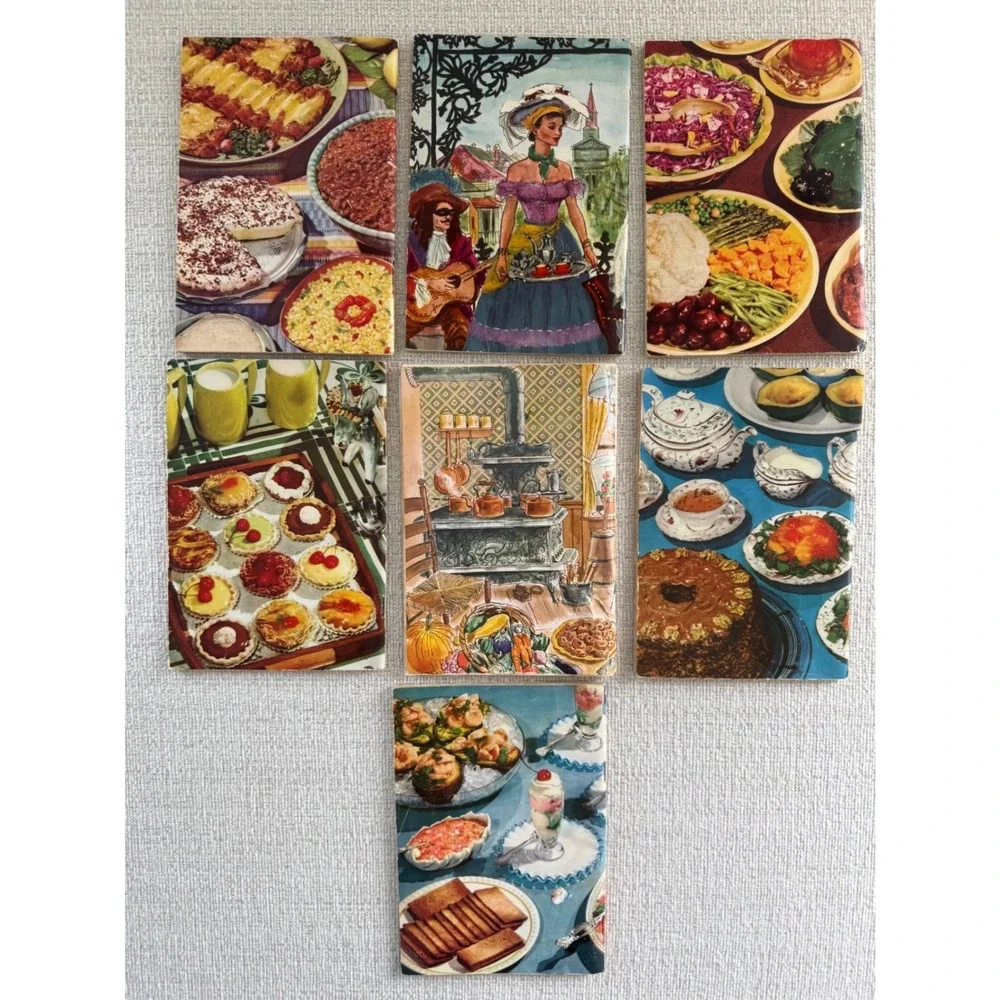 Vintage Set of 7 Culinary Arts Institute Cookbooks 1956-Melanie DeProft Director